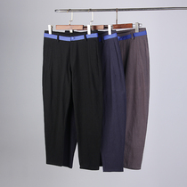 Mr. Lost old guest to typical machete Design Factory cut mens spring and summer slacks trousers
