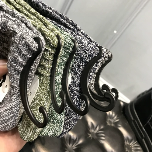 Демисезонные утепленные удерживающие тепло трикотажные шерстяные высокие сапоги, носки