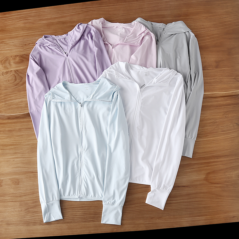 Men's and women's couples UPF50 sun protection clothing foreign trade high-end big-name cut label summer thin skin coat