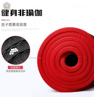 /Extra large double men's fitness mat thickened, widened and lengthened 2 meters yoga mat non-slip sports training floor mat for home use