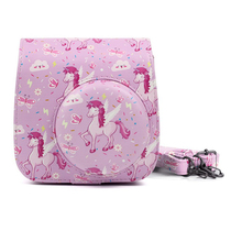 Fuji Polaroid mini8 mini9 leather bag transparent camera case protective case fit bag Retro camera bag