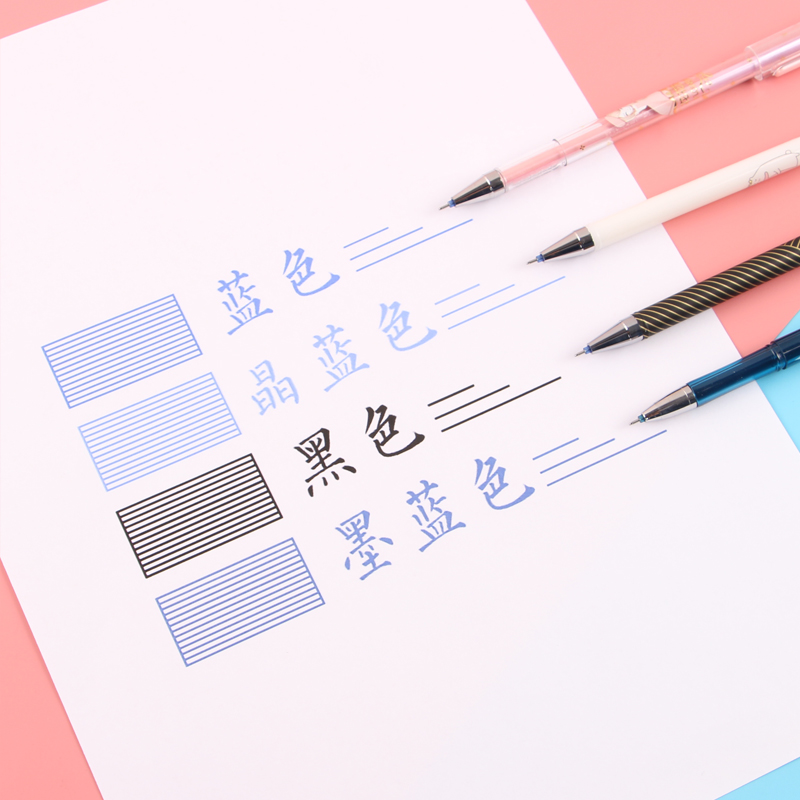 The ballpoint pen that can be rubbed off with a rubber can be linted with a net red to shake the same child as a cute teenage girl