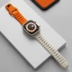 2 комплекта — оранжевый со звездным светом [ремешок из фторкаучука FKM] [улучшенное креативное подбор цветов]