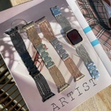 Creative AppleWatch Strap Metal Iwatch Watch Se Watch Bess 5/6 Sports 3/4 Multi-Chain New Model 38 Premium 44/42/40 мм летняя музыкальная замена для девочек.