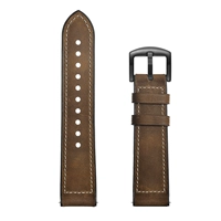 Crazy Horse Темно-коричневый [Кожаный силиконовый ремешок Crazy Horse]