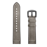 Матовый серый [кожаный силиконовый ремешок Crazy Horse]