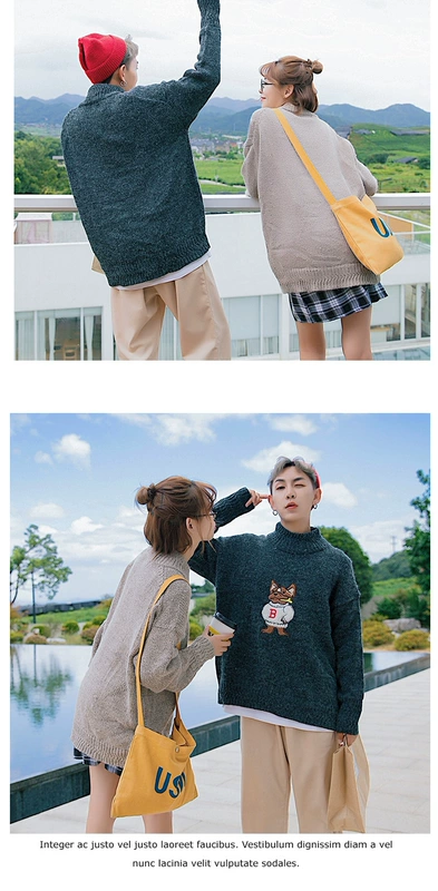 Áo len đôi nam 2018 phiên bản hoang dã mới của Hàn Quốc đồ nam