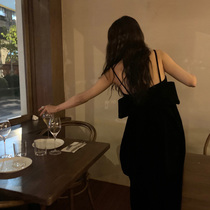 2020 Autumn Winter Dress New Womens Dress Large Size Slim Black Dress Pendant With Skirt Black style little fragrant wind one-piece dress