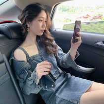 Fa-style retro small crowdspring harnesses even clothes skirts two suits 2021 Early spring ladies dress new spring clothes