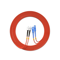 Qingwei multi-mode fiber jumper ST-SC dual-core multi-mode fiber jumper carrier-grade single-core st to generous pigtail 3 5 10 15m fiber optic cable