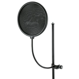 Микрофон, анти -сплайский капюшон, металлическая анти -сглайская микрофонная запись вещательная анти -сплайская сеть K & M Anti -Spray Bracket 23956