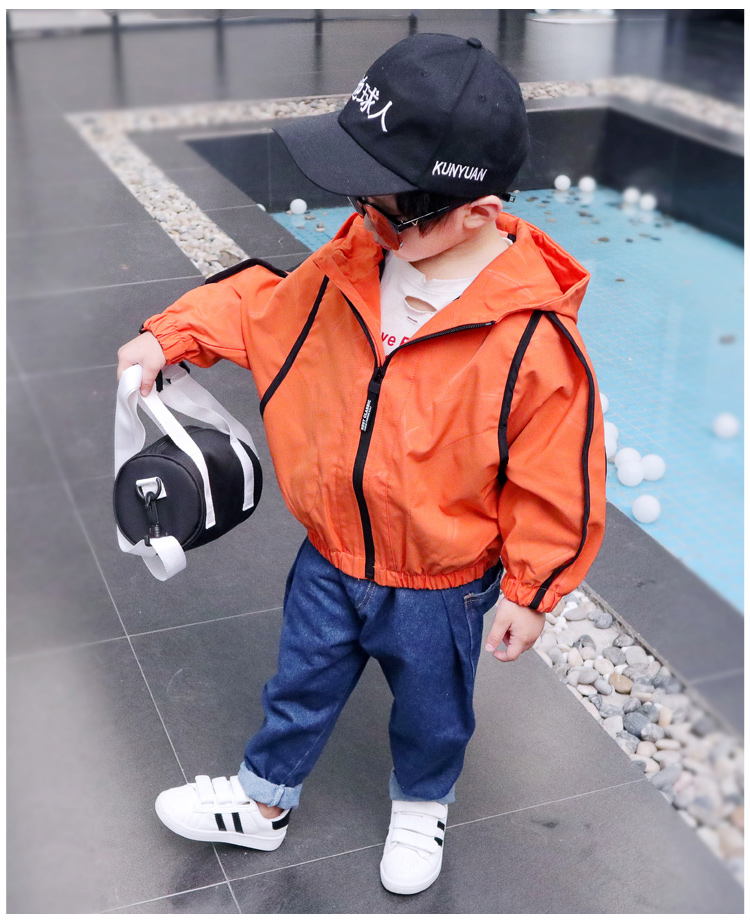 Áo khoác bé trai mùa thu 2019 mới cho bé Hàn Quốc áo gió cho bé áo dơi mùa xuân và áo mùa thu - Áo khoác áo phao mùa đông bé gái