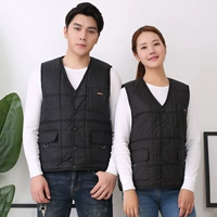 Quần áo bảo hộ lao động cotton mùa thu nam mùa đông sửa chữa ô tô bông vest kho xưởng kỹ thuật nhà máy dịch vụ bảo hiểm lao động quần áo vest bông áo ba lỗ tập gym