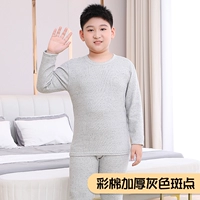 Светло-серый хлопок с утолщенными серыми пятнами