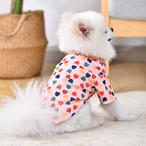 Одежда для маленьких собак, летняя тонкая одежда для домашних животных, кошек, бишон фризе, маленькая собака, пудель, померанский шпиц, Тедди, летняя милая одежда