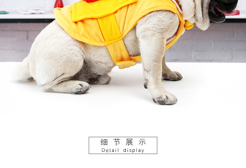 Chó mặc quần áo ngộ nghĩnh Teddy chiến đấu hơn gấu lợn Peggy Peggy ăn mặc ngộ nghĩnh với cùng một đoạn quần áo thú cưng - Quần áo & phụ kiện thú cưng áo cho mèo mùa đông