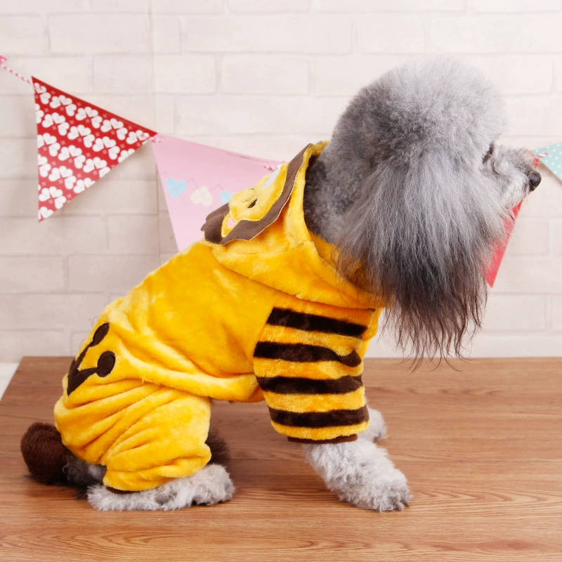 Quần áo chó mùa thu quần áo mùa đông Teddy chó con chó nhỏ hơn gấu kekibi gấu bốn chân quần áo thú cưng dày - Quần áo & phụ kiện thú cưng quần áo chó mèo