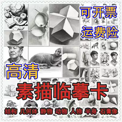 Sketch collection-creative sketch still life geometry structure gypsum sketch copy card primary and secondary school studio