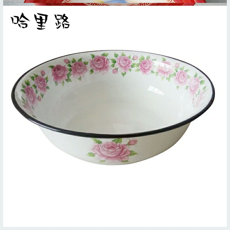 More packages mailed the old enamel enamel basin red basin xiancai basins baby lavatory xi 36 -- 40 cm holding