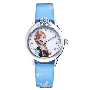 Princess elsa children's watch electronic glowing cartoon