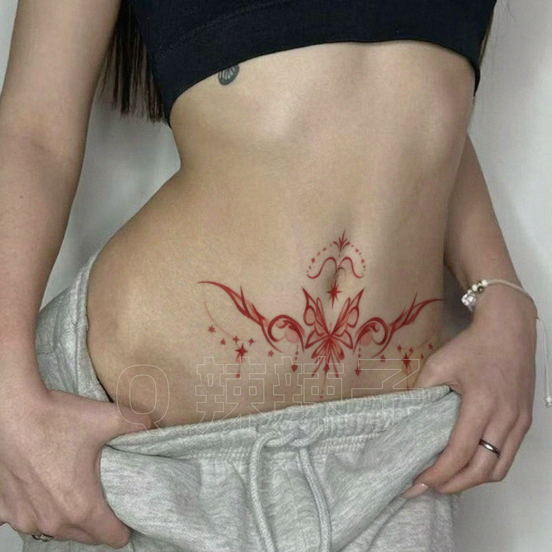 New Butterfly Tattoo Stickers for Covering Scars on the Abdomen, Suitable for C-Section Scars, Stylish and Attractive, Waterproof, Long-Lasting, Niche, Washable New Butterfly Tattoo Stickers for Covering Scars on the Abdomen, Suitable for C-Section Scars, Stylish and Attractive, Waterproof, Long-Lasting, Niche, Washable
