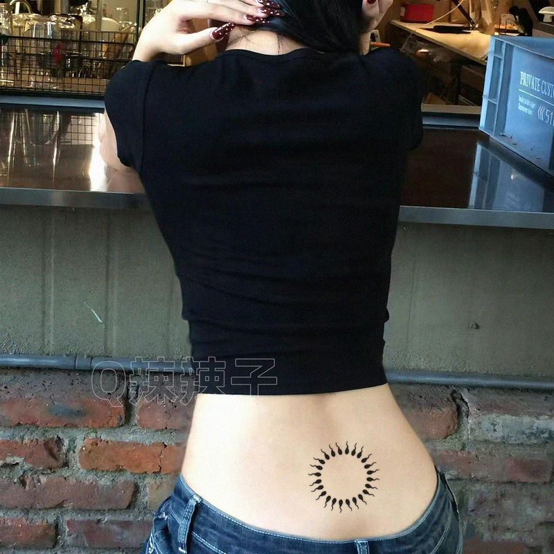 Sexy and Beautiful Girl with a High Waist, Pure and Alluring Style, Tadpole Tattoo Stickers, Disposable and Washable, Unisex Stickers, Fun and Playful Sexy and Beautiful Girl with a High Waist, Pure and Alluring Style, Tadpole Tattoo Stickers, Disposable and Washable, Unisex Stickers, Fun and Playful