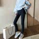 打底裤女秋冬外穿加绒加厚紧身棉裤150小个子裤子瘦身小脚裤冬季