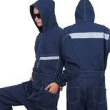 Джинсовый хлопковый комплект для работы подходит для мужчин и женщин, баллончик с краской, защита от ожогов