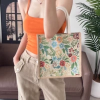 Маленькая вертикальная версия с магнитной пряжкой [Zhixia], улучшенная хлопковая сумочка