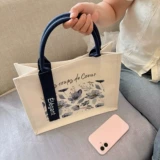 Вместительный и большой шоппер, барсетка, льняная сумка для выхода на улицу, делается под заказ, с печатью вашего логотипа