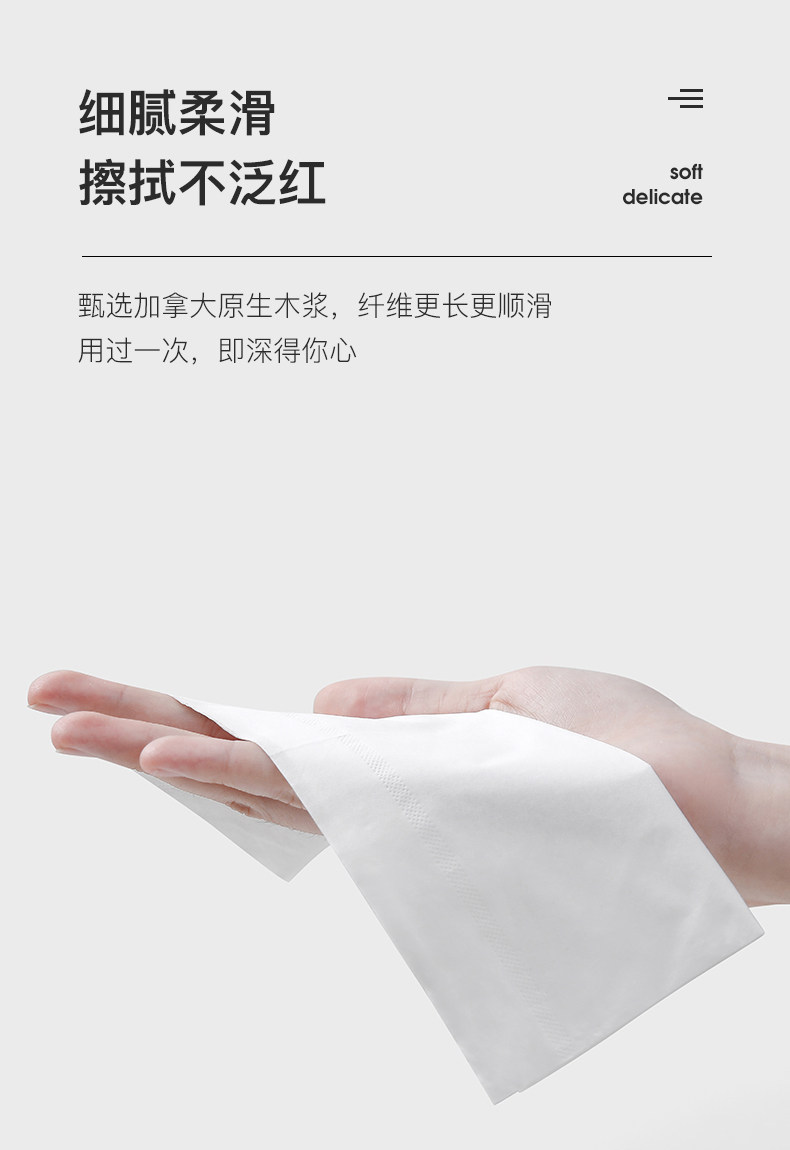 英国 EMXEE 嫚熙 超柔润肤加厚保湿纸巾 120抽*6包 图6