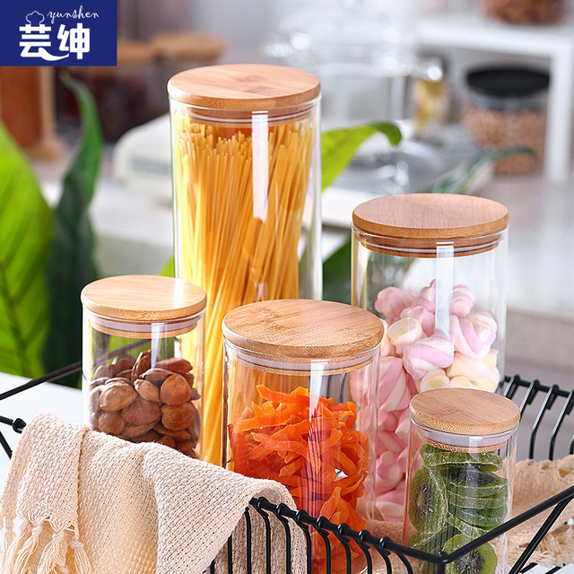 Sealed cans, food-grade kitchen storage boxes, tea, grains, milk powder storage cans, bottles with lids, glass jars