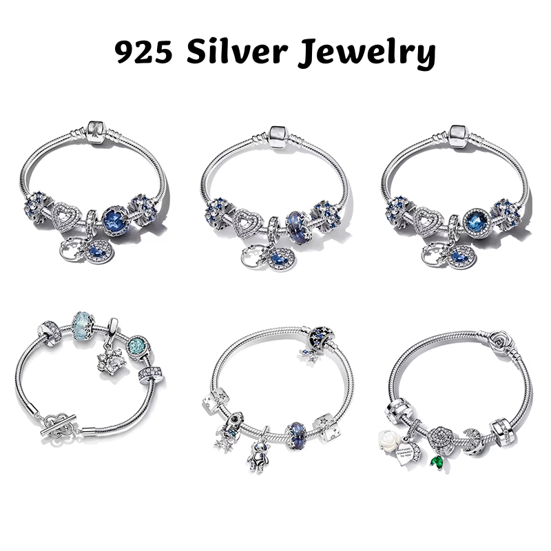Bracelet S925 Sterling Silver Sparkling Galaxy Bracelet Cute Pet Angel Bracelet Set as a Valentine's Day Gift for Your Girlfriend Bracelet S925 Sterling Silver Sparkling Galaxy Bracelet Cute Pet Angel Bracelet Set as a Valentine's Day Gift for Your Girlfriend