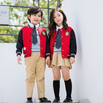 Kindergarten Garden Clothing Spring And Autumn Clothing Men And Womens Baseball Uniform Fashion Suit Children Yinglun Wind Class School Uniforms For Elementary School Students