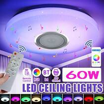 2024 Bluetooth Music Ceiling Lamp Smart RGB Colorful Remote Control APP Bluetooth Ceiling Lamp Small Package Cross-Border