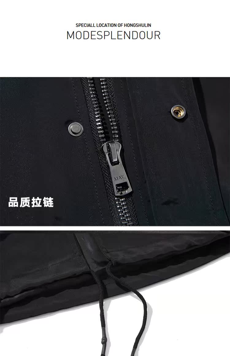 Áo gió nam size lớn Phần nam dài cộng với phân bón làm tăng chất béo áo sơ mi béo phiên bản Hàn Quốc mùa thu đông áo gió đẹp