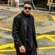 Áo khoác nam size rộng, giản dị cộng với phân bón để tăng áo sơ mi nam chất béo mùa thu