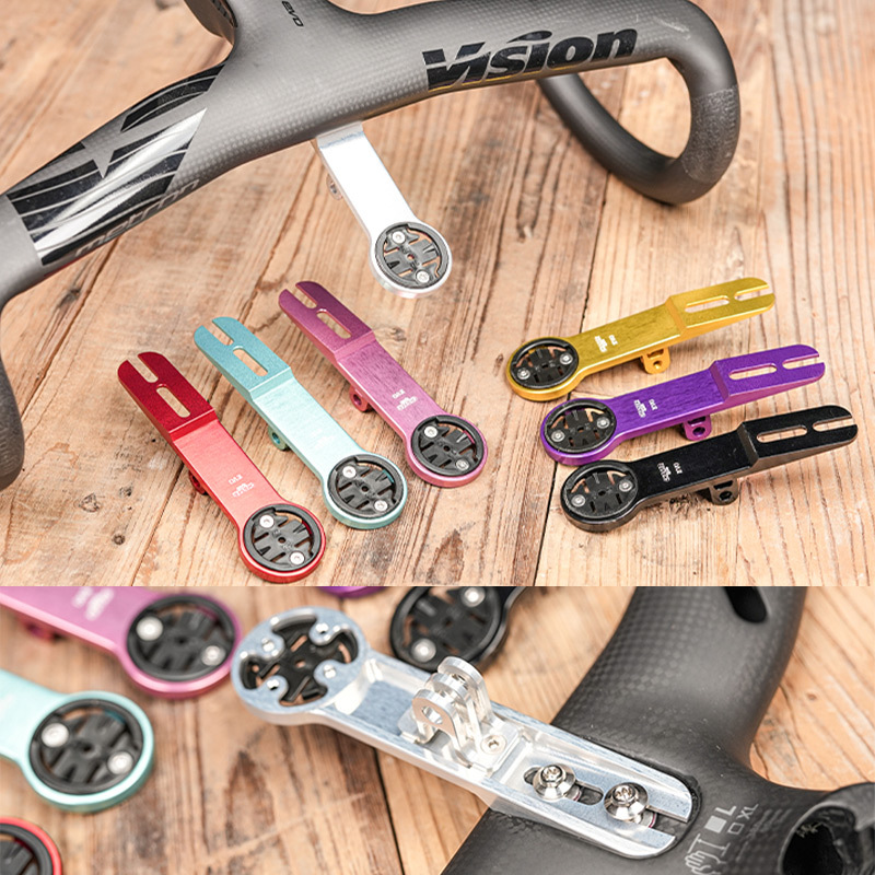 Chaser Ultra-Light Vision 5D Evo Aerodynamic Carbon Fiber Integrated Handlebar Road Bike Computer Mount
