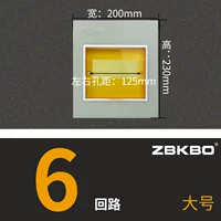 6 крупного железного крышки (желтый) (желтый)