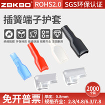 National Label ring protective sleeve 2 8 4 8 6 3 inserted spring jacket wiring terminal DR250 jacket ROHS2 0 flame retardant