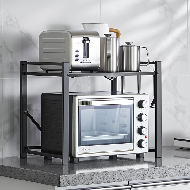 Free-to-pack Folding Kitchen Shelving Kitchen Shelving Oven Shelving Oven Table Ovens Table Tops electric rice cooker Double-layer containing