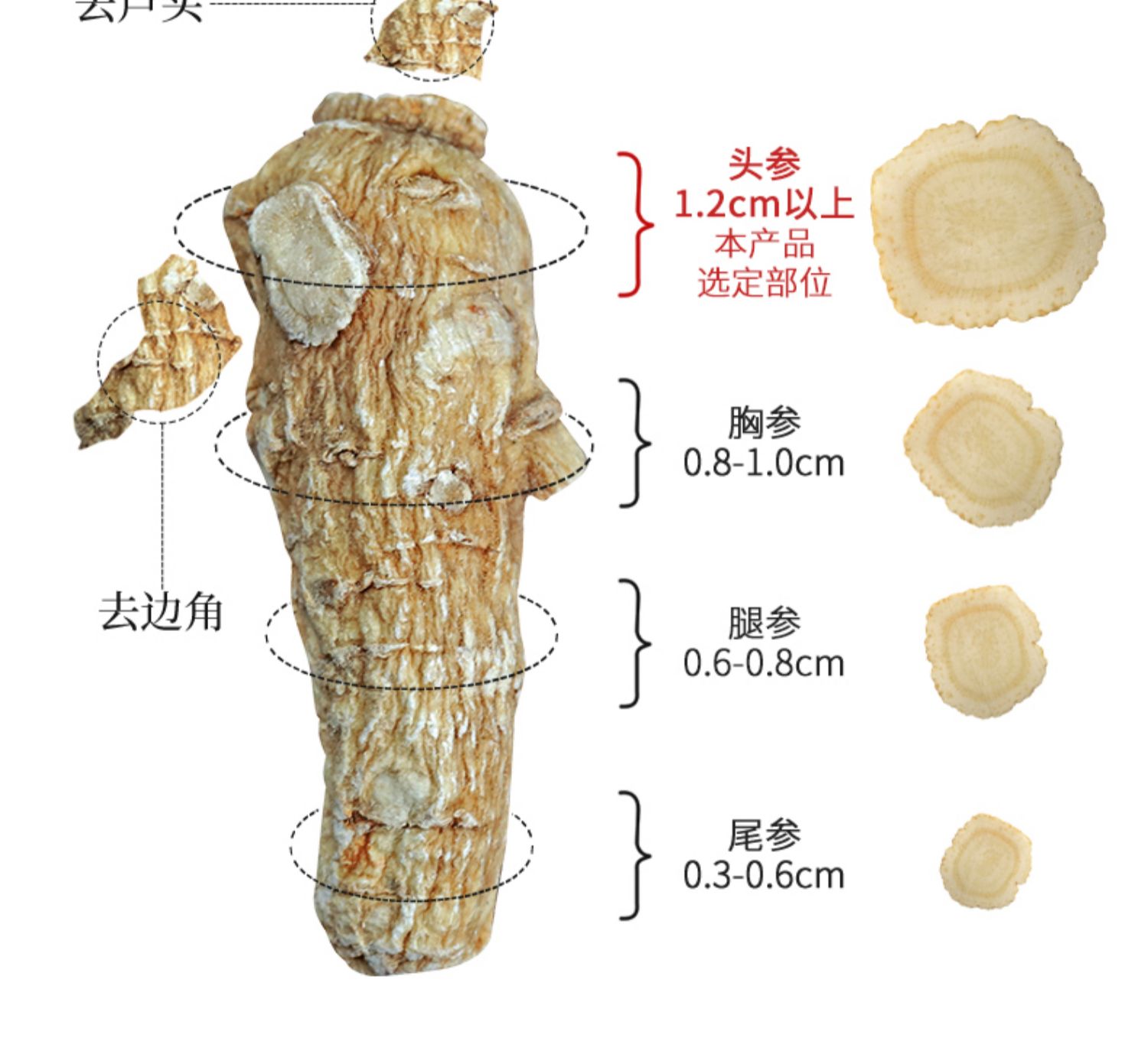 西洋参切片大片50克装