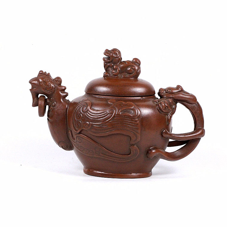 Yixing purple raw miner name pure hand-made kung fu tea gear housekeeper old pot Chen Ming Yuan
