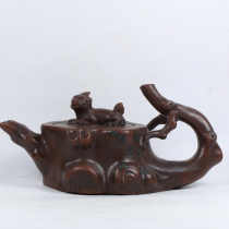 Yixing purple clay pot original mine famous pure handmade kung fu tea set household tea tree pile old pot Gu Jingzhou pot