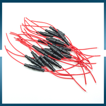  10 articles 5*20 6*30mm fuse holder with wire with spring fuse tube Fuse sleeve waterproof wire