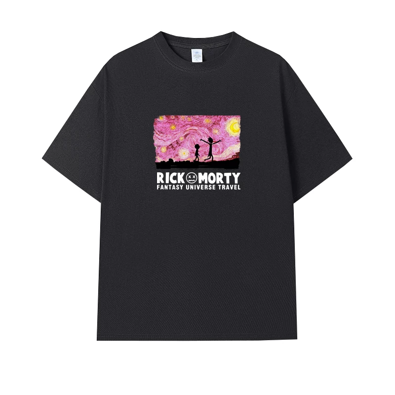 Фанатская футболка Desperate Poisoner Co -name Rick and Morty T -shirt Rick and Morty Мужчины и Женщины Аниме Студентская пара одежда