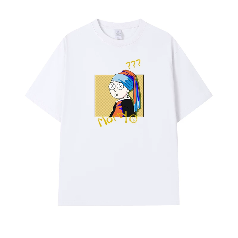 Фанатская футболка Desperate Poisoner Co -name Rick and Morty T -shirt Rick and Morty Мужчины и Женщины Аниме Студентская пара одежда