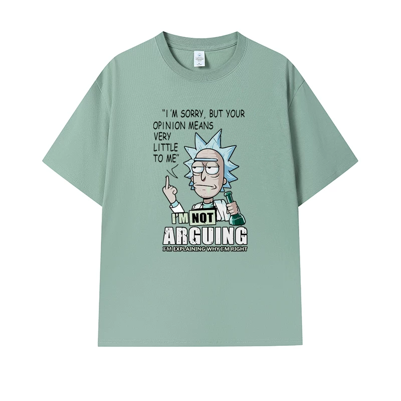 Фанатская футболка Desperate Poisoner Co -name Rick and Morty T -shirt Rick and Morty Мужчины и Женщины Аниме Студентская пара одежда