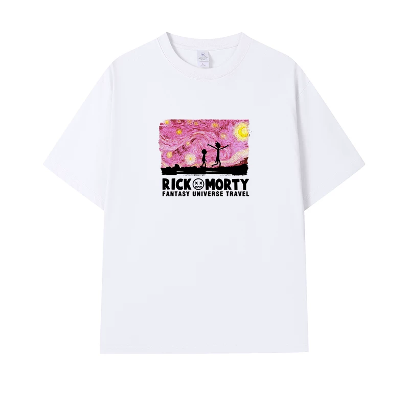 Фанатская футболка Desperate Poisoner Co -name Rick and Morty T -shirt Rick and Morty Мужчины и Женщины Аниме Студентская пара одежда