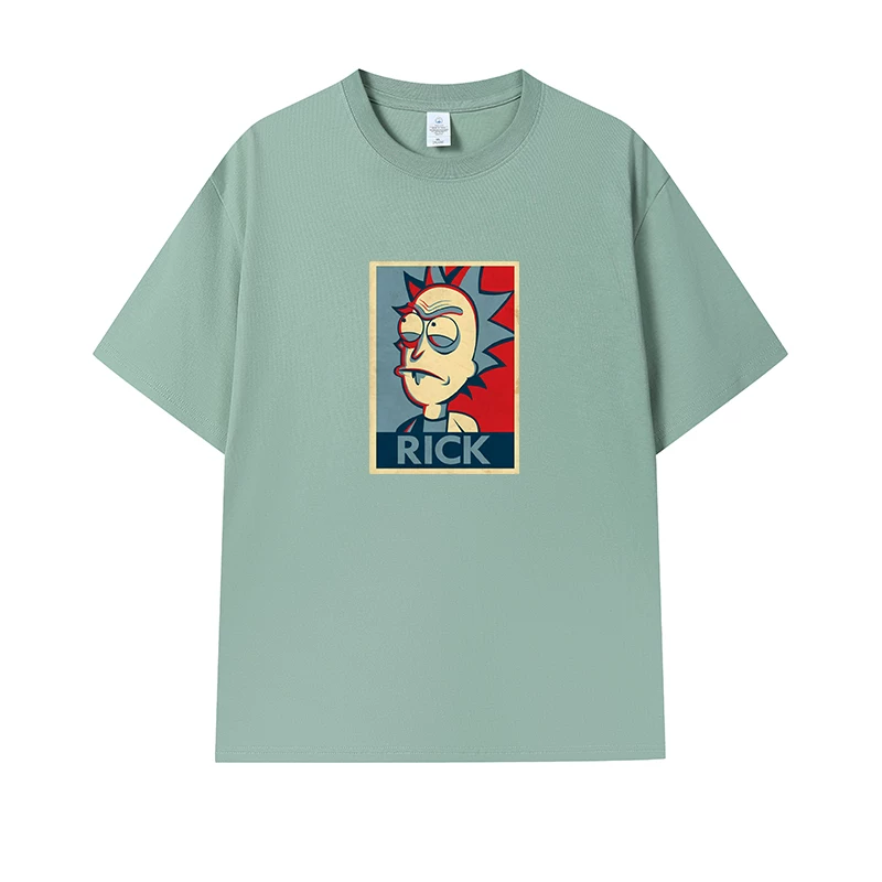 Фанатская футболка Desperate Poisoner Co -name Rick and Morty T -shirt Rick and Morty Мужчины и Женщины Аниме Студентская пара одежда